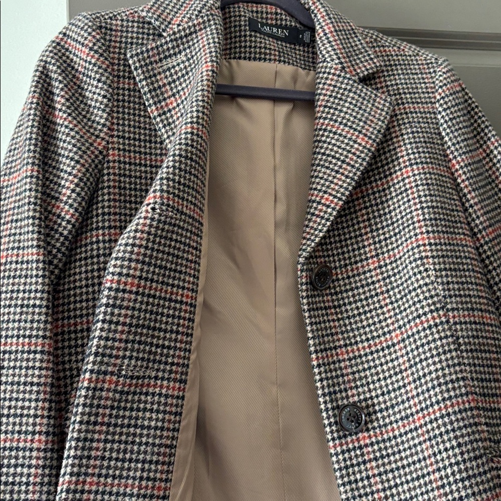 Lauren Ralph Lauren plaid Pea coat size 2 - Picture 6 of 15